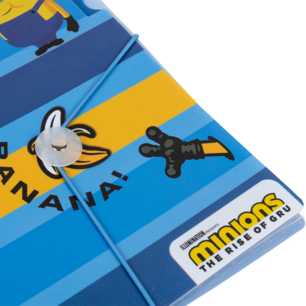 Папка Yes Minions, A4, на резинці, з роздільниками (492100) - Pampik - 2
