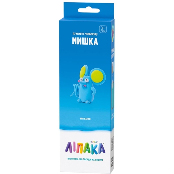 Набір пластиліну Ліпака Пухнасті улюбленці Мишка (30116-UA01) - Pampik