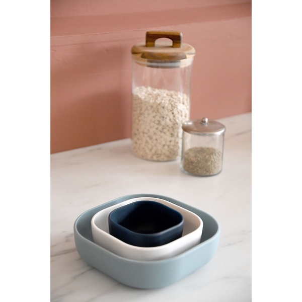 Набор глубоких силиконовых тарелок Beaba, разноцветный, 3 шт. (913566) - Pampik - 6