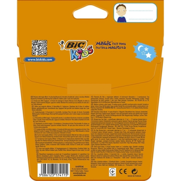Фломастеры BIC Kids Magic Felt Pens, 12 шт. (9202963) - Pampik - 5