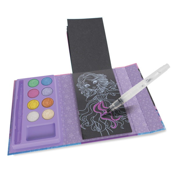 Набор для творчества Nebulous Stars Раскраска с водой, черные листы: Возьми в путь (11423) - Pampik - 4