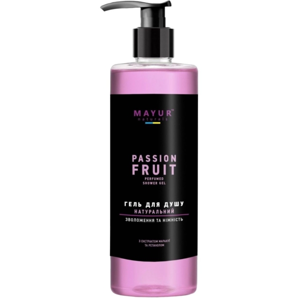 Натуральний гель для душу Mayur Маракуя, 500 мл - Pampik
