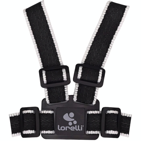 Вожжи Lorelli, черный с белым (24993) - Pampik