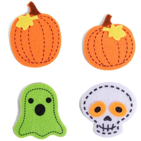 Набір наліпок Yes! Fun Halloween А нам не страшно, 12 шт., фетр (974478) - Pampik