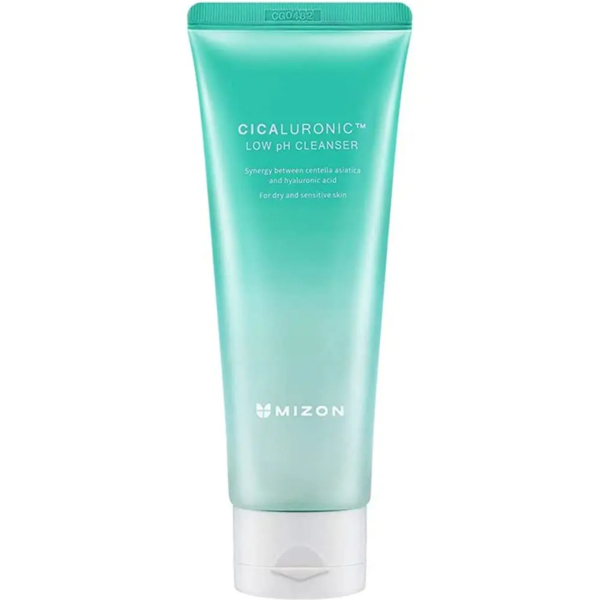 Очищувальна пінка для вмивання Mizon Cicaluronic Low pH Cleanser з низьким pH для сухої і чутливої шкіри 120 мл - Pampik