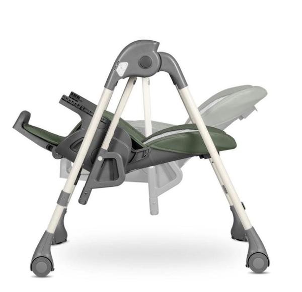 Стільчик для годування Lionelo Laurice Green Olive, з функцією гойдалки, оливковий - Pampik - 10