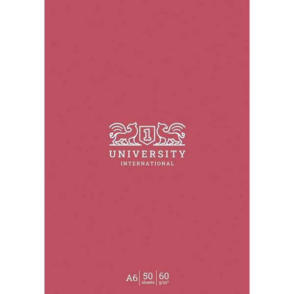 Блокнот для записей Student, А6, в клеточку, склейка, 50 л., кораловый (A6-GB-050-828K) - Pampik