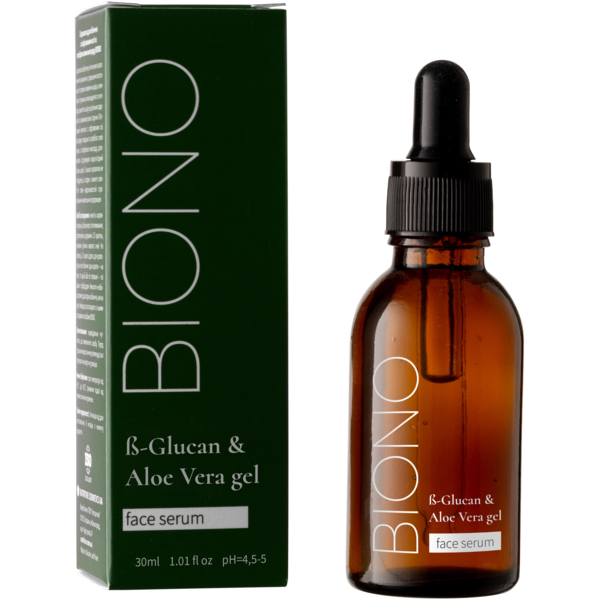 Інтенсивно зволожувальна сироватка Biono з бета глюканом і алое вера 30 мл - Pampik