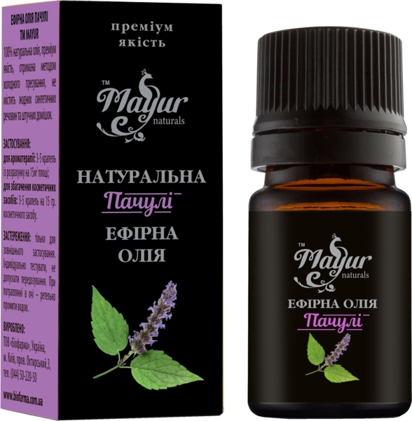 Ефірна олія Mayur Пачулі 5 мл - Pampik