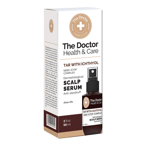 Сироватка для волосся The Doctor Health & Care Tar With Ichthyol + Sebo-Stop Complex Dermatological Scalp serum, 118 мл - Pampik - 2