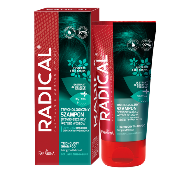 Трихологічний шампунь Farmona Radical для прискорення росту волосся, 200 мл - Pampik
