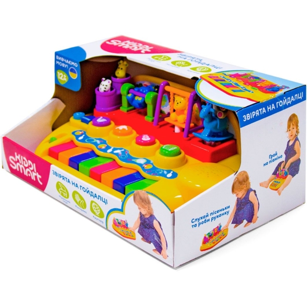 Пианино Kiddi Smart Зверята на качелях (063412) - Pampik - 4