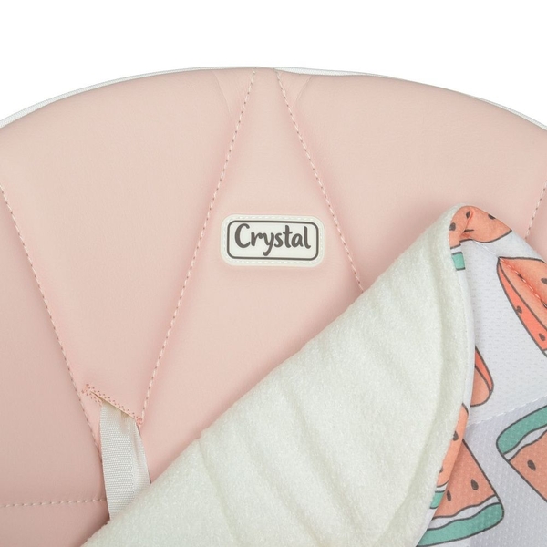 Стільчик для годування El Camino Crystal ME 1037 Watermelon Pink, рожевий (21908) - Pampik - 8
