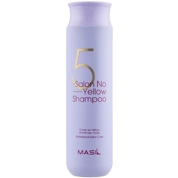 Шампунь Masil 5 Salon No Yellow Shampoo против желтизны волос, 300 мл - Pampik