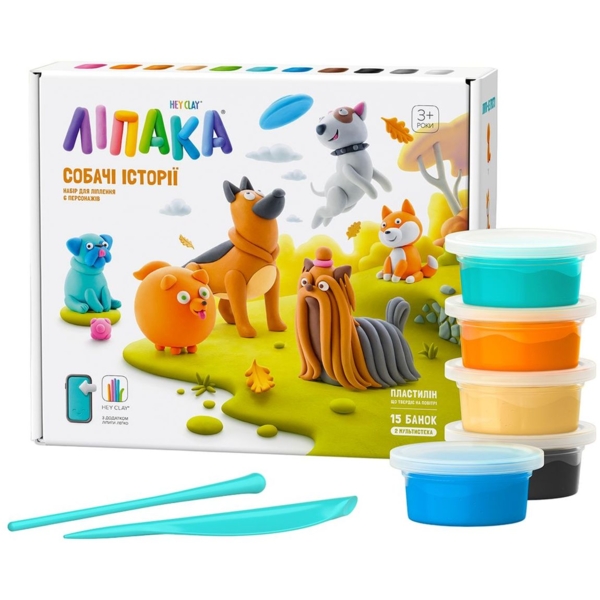 Меганабір пластиліну Ліпака Собачі історії (15024-UA01) - Pampik - 2
