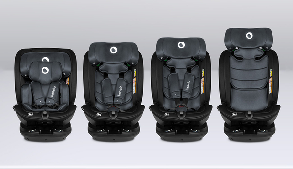 Автокрісло Lionelo Bastiaan RWF i-Size Grey Stone, чорно-сіре (LO-BASTIAAN RWF I-SIZE GREY STONE) - Pampik - 7