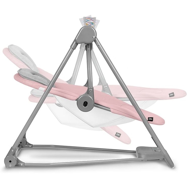 Крісло-гойдалка Lionelo Otto Pink Baby з ігровою дугою, рожеве (LO-OTTO PINK BABY) - Pampik - 5