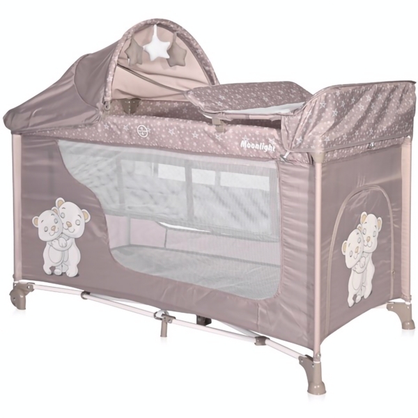 Манеж Lorelli Moonlight, 2 л, рожевий (24868) - Pampik