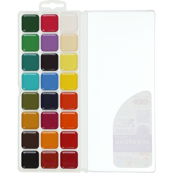 Краски акварельные Zibi Kids Line Classic 24 цвета (ZB.6587) - Pampik - 2