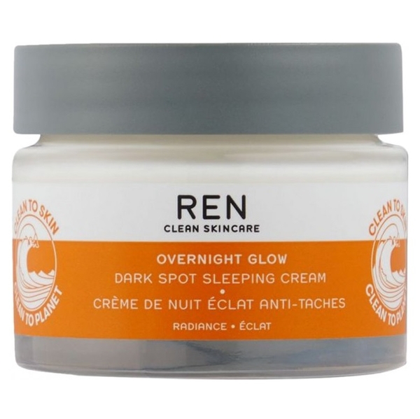 Нічний крем для обличчя Ren Clean Skincare Overnight Glow Dark Spot Sleeping Cream, 50 мл - Pampik
