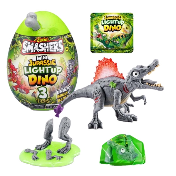 Іграшка в наборі Zuru Smashers Mini Jurassic Spinosaurus Спінозавр, з аксесуарами (74107A) - Pampik