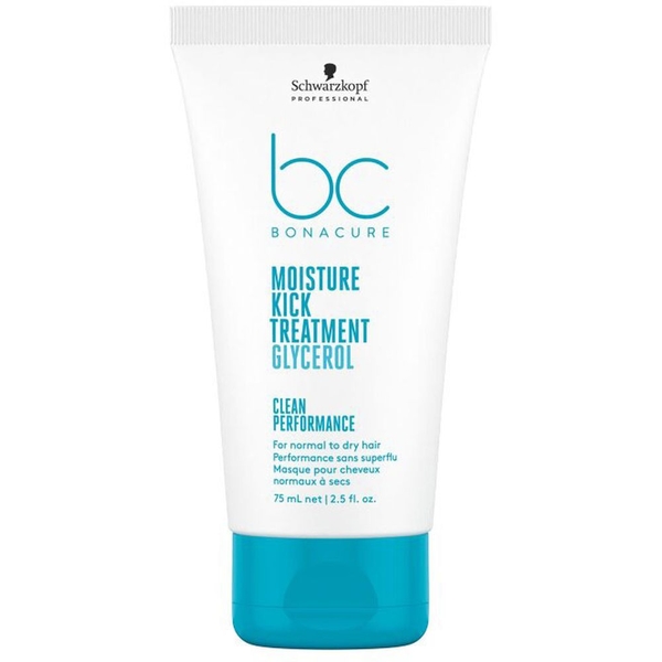 Маска Schwarzkopf Professional BC Bonacure Moisture Kick Treatment Glycerol Увлажняющая для нормальных и сухих волос 75 мл - Pampik