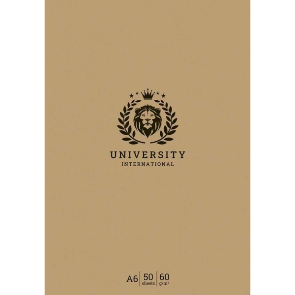 Блокнот для записів Student, А6, в клітинку, склеювання, 50 арк., бежевий (A6-GB-050-828K) - Pampik