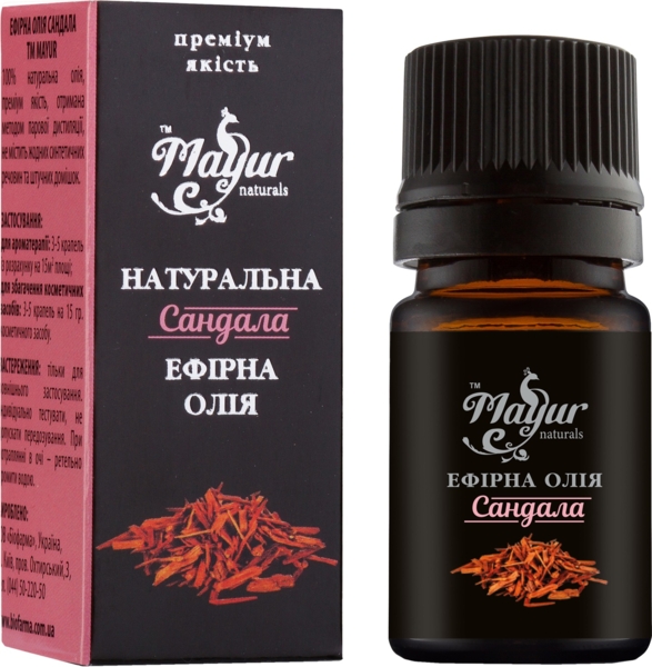 Ефірна олія Mayur Сандалу 5 мл - Pampik