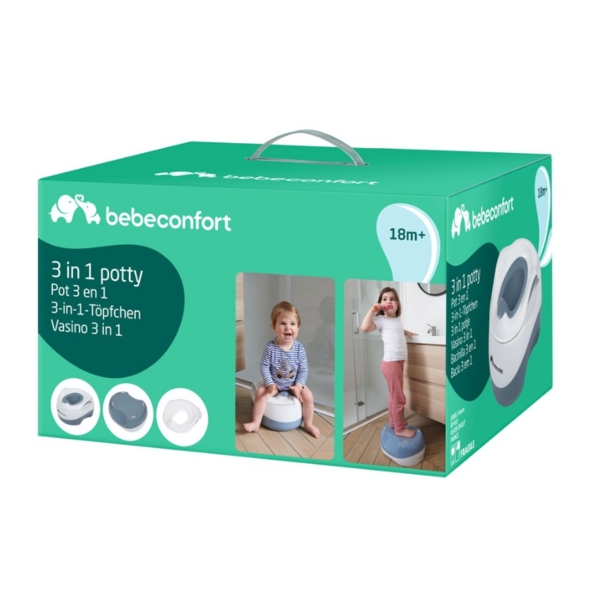 Горшок Bebe Confort Vasino 3 in 1, синий с белым (3106205100) - Pampik - 6