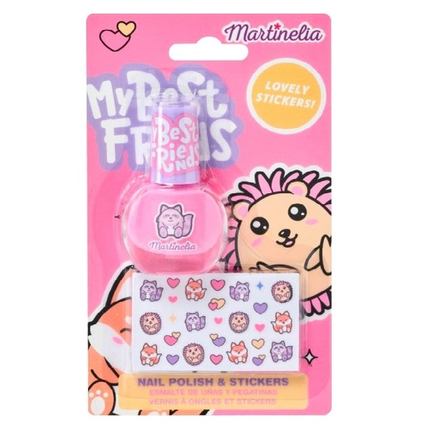 Набор лаков и наклеек для ногтей Marinelia, My Best Friends (11985) - Pampik