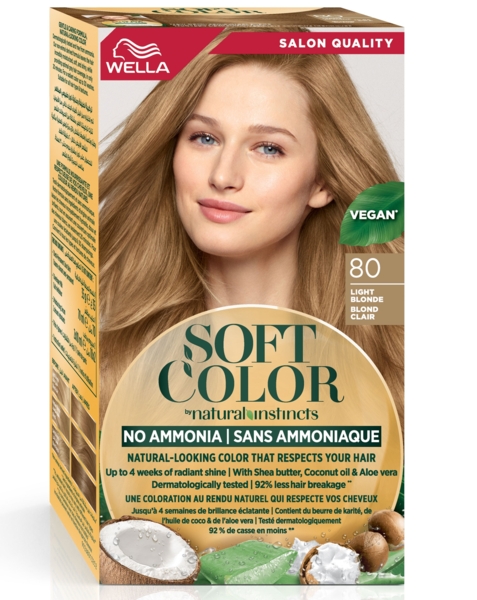Краска для волос Wella Soft Color тон 80 Светлый блонд (3614228865746) - Pampik - 2