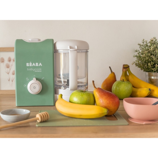 Пароварка-блендер Beaba Babycook Express, оливкова (916301) - Pampik - 10