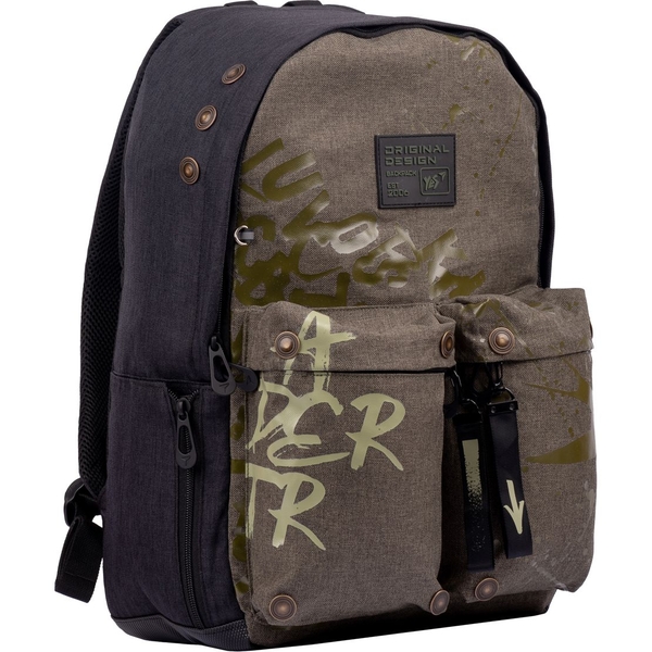 Рюкзак Yes T-126 Stamp, оливковый (558929) - Pampik - 2