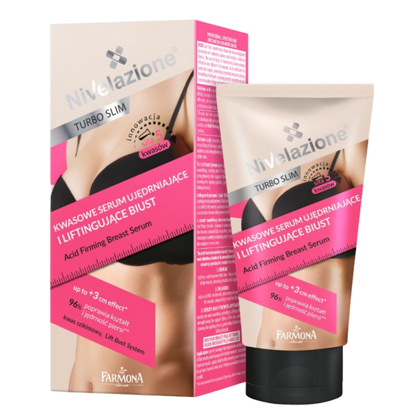 Зміцнююча сироватка для бюсту Nivelazione Turbo Slim Кислотна, 120 мл (5900117004654) - Pampik
