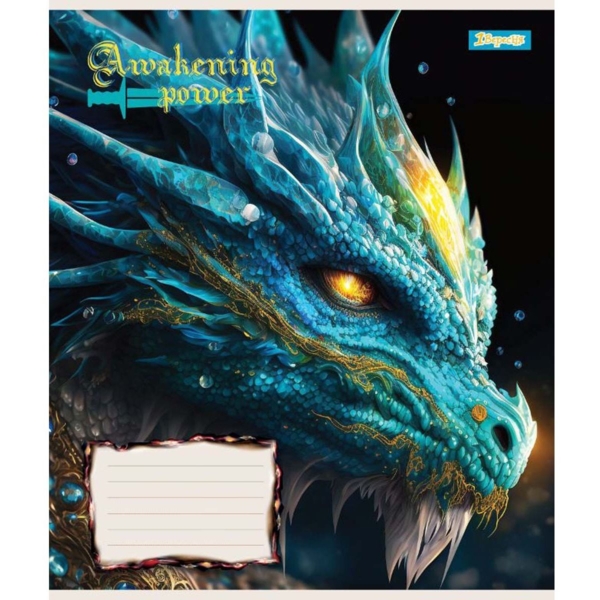 Набор тетрадей общих 1 Вересня Dragon, А5, в косую линию, 12 листов, 25 шт. (766299) - Pampik - 4
