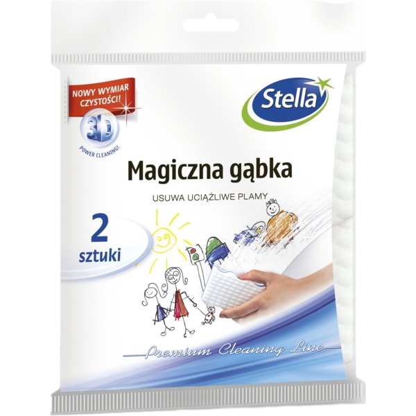 Губка Stella Магическая 3D, 2 шт - Pampik