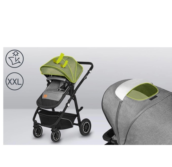 Універсальна коляска 3 в 1 Lionelo Bianka Grey Stone, сіра (LO-BIANKA 3IN1 GREY STONE) - Pampik - 4