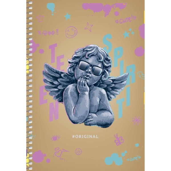 Тетрадь для записей Student Ангел, А5, без линовки, спираль, 96 листов (A5-SC-096-6102) - Pampik