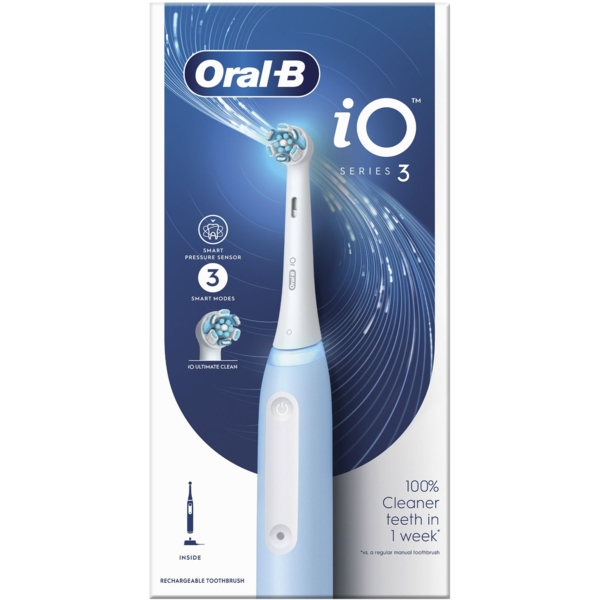 Электрическая зубная щетка Oral-B iO Series 3, голубой - Pampik - 2
