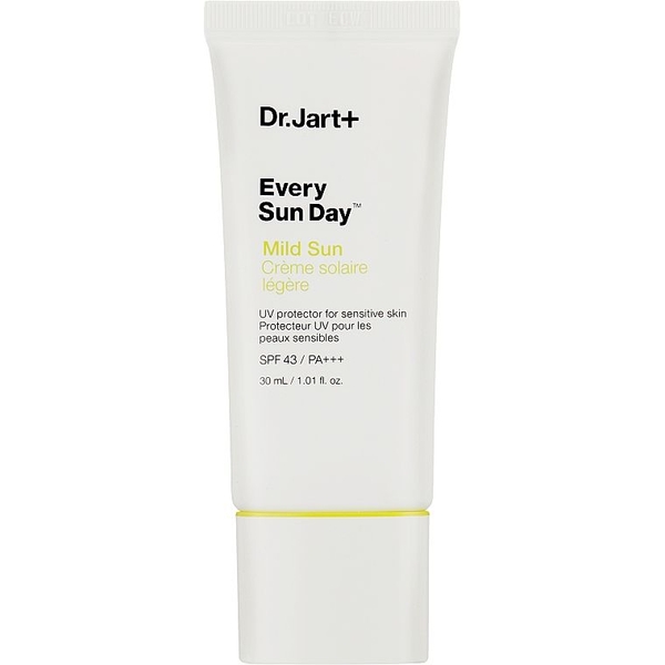 Солнцезащитный крем для чувствительной кожи лица Dr Jart+ Every Sun Day Mild Sun SPF 43 PA+++, 30 мл - Pampik