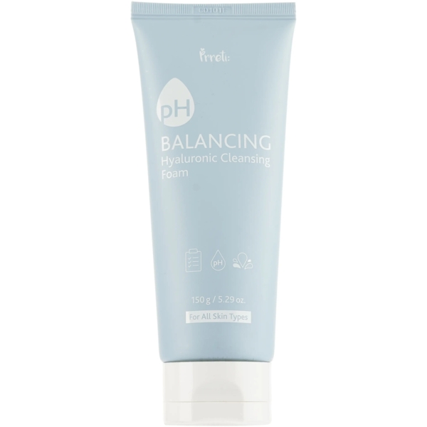 Пінка для вмивання з гіалуроновою кислотою Prreti Ph Balancing Hyaluronic Cleansing Foam 150 мл - Pampik
