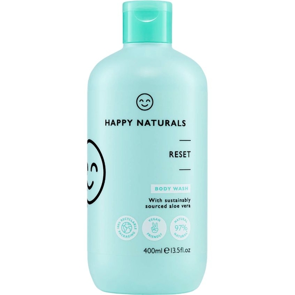 Гель для душу Happy Naturals Reset, 400 мл - Pampik
