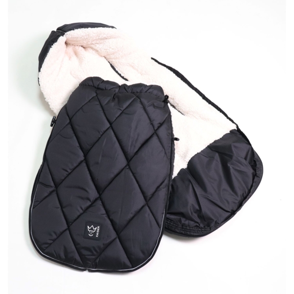 Теплый конверт Kaiser XL Too, из флиса, черный с кремовым (65763251) - Pampik - 8