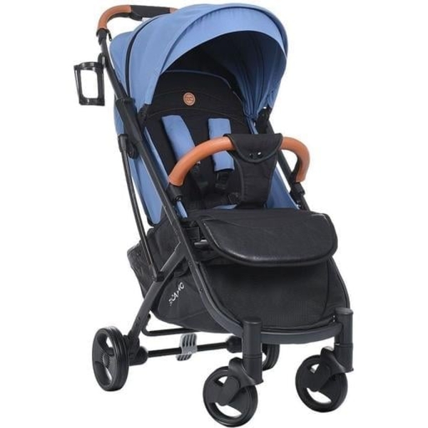 Прогулочная коляска El Camino Yoga ll M 3910 v.2 Ultramarine, синяя с черным (25437) - Pampik