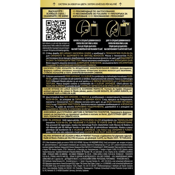 Стійка фарба для волосся Syoss 8-60, Медовий Блонд, 115 мл - Pampik - 2