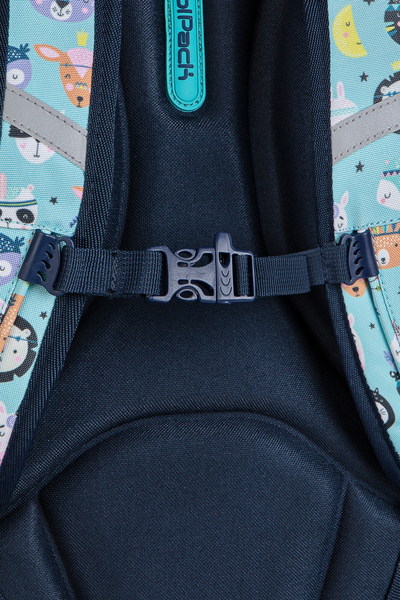 Рюкзак CoolPack Joy S Indian Zoo, 21 л, 39х28х17 см, S, блакитний (E48547) - Pampik - 6