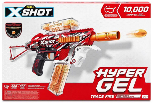 Скорострельный бластер Zuru X-Shot Hyper Gel medium, 10000 гелевых шариков (36621R) - Pampik - 2