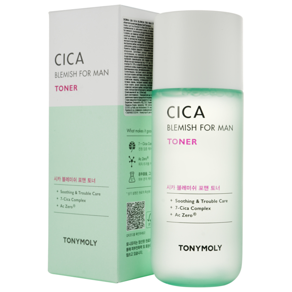 Тонер для лица Tony Moly Derma Lab Cica Blemish For Man, 150 мл - Pampik