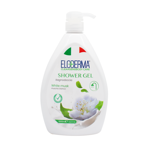 Гель для душу Eloderma Білий мускус, 1 л - Pampik