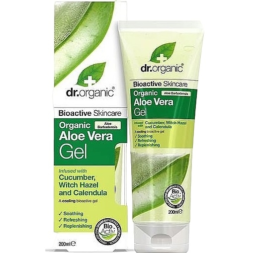 Органічний гель алое віра з огірком Dr. Organic Aloe Vera Gel With Cucumber 200 мл - Pampik